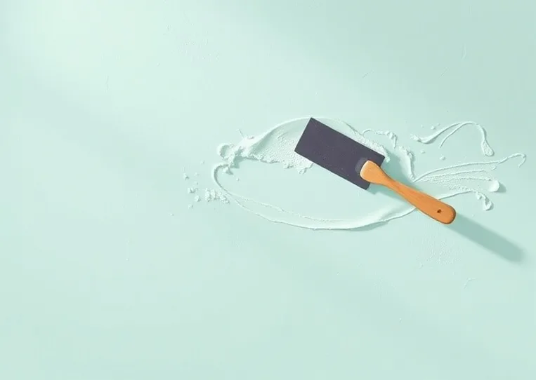 Application d'un enduit décoratif à la lisseuse sur un mur